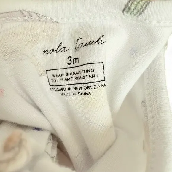 Nola Tawk Texas Kids Unisex Baby Sleeper‎ Organic Cotton Convertible Zipper PJs - Picture 7 of 8